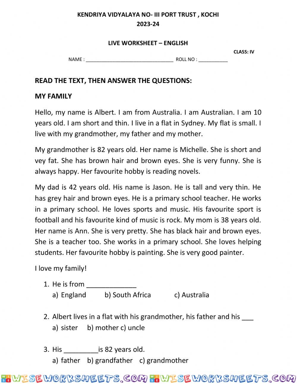 worksheet
