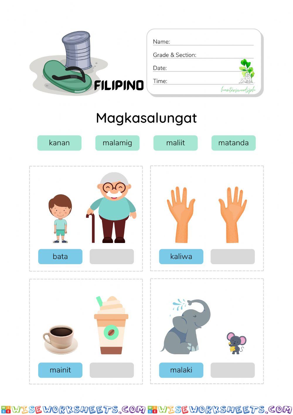 Magkasalungat with Pictures (HuntersWoodsPH Filipino)