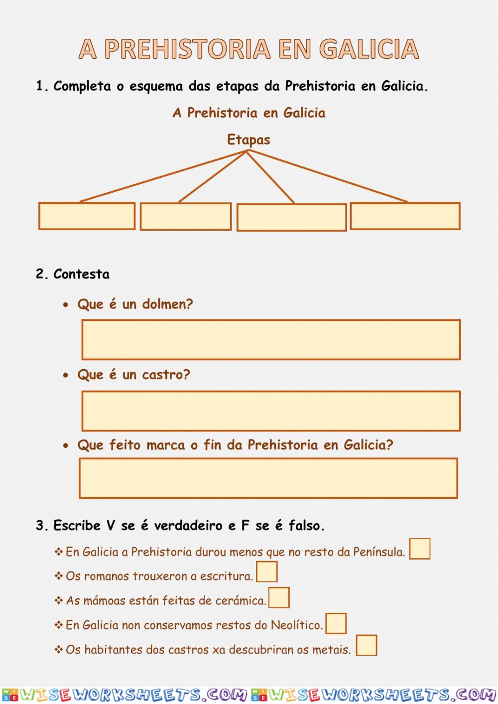 A prehistoria en Galicia