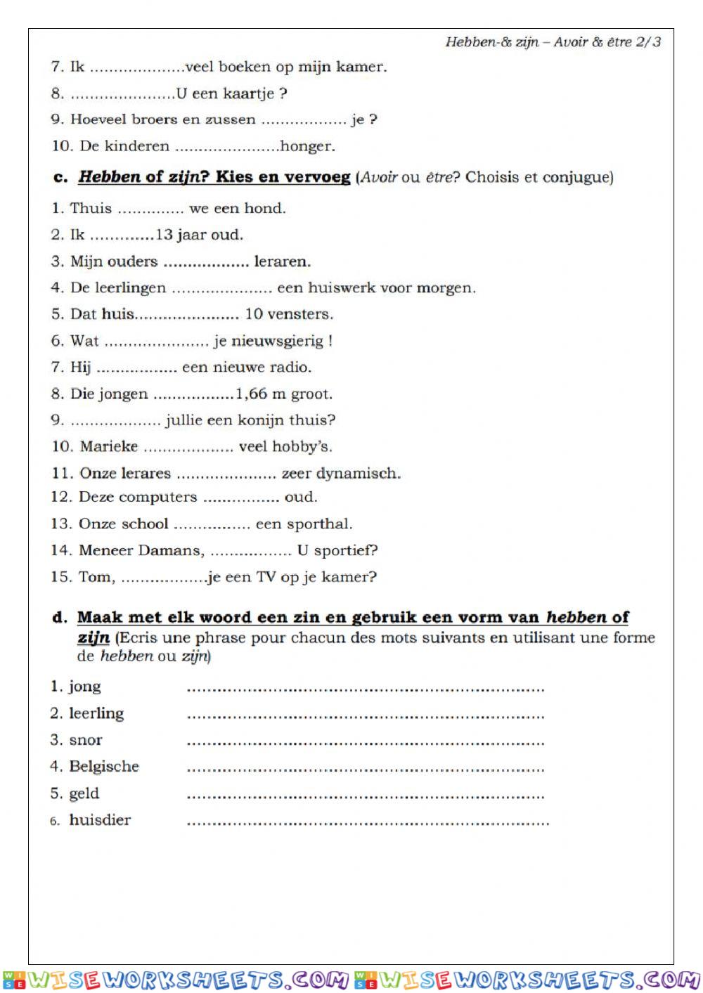 worksheet