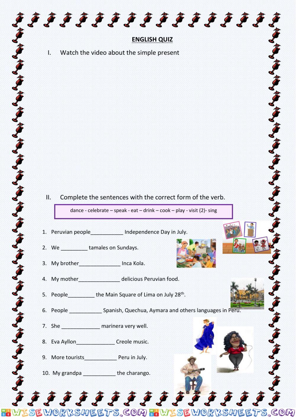 English quiz