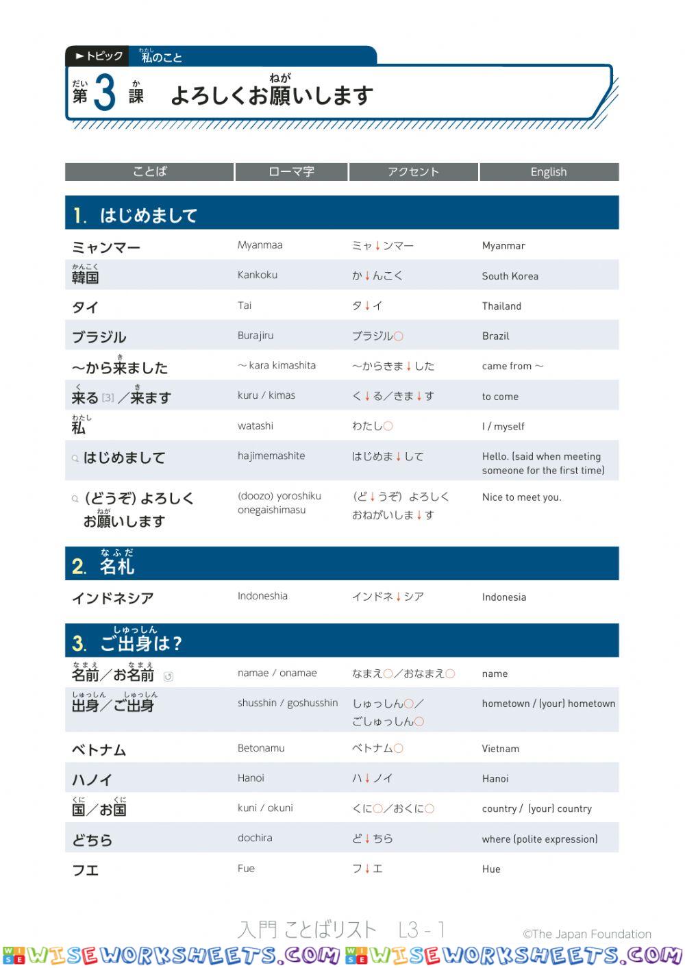 いろどり入門l3【英語】