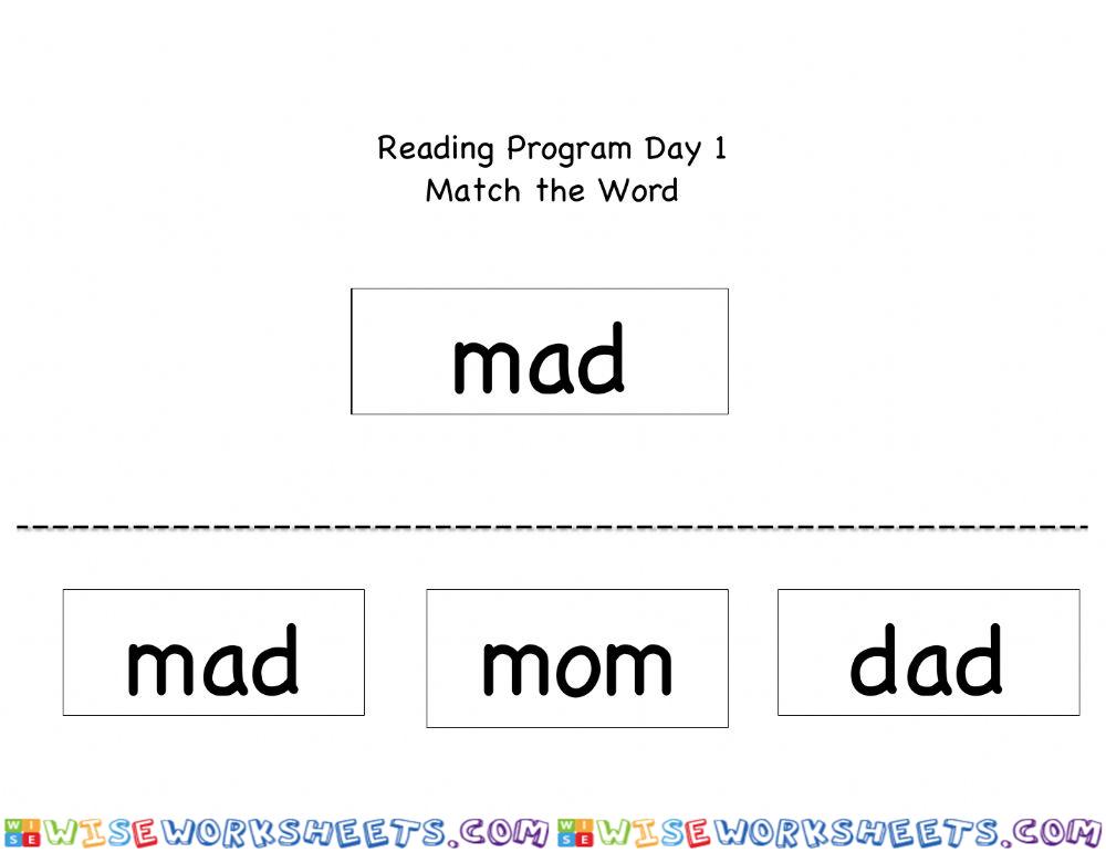 Match the word mad