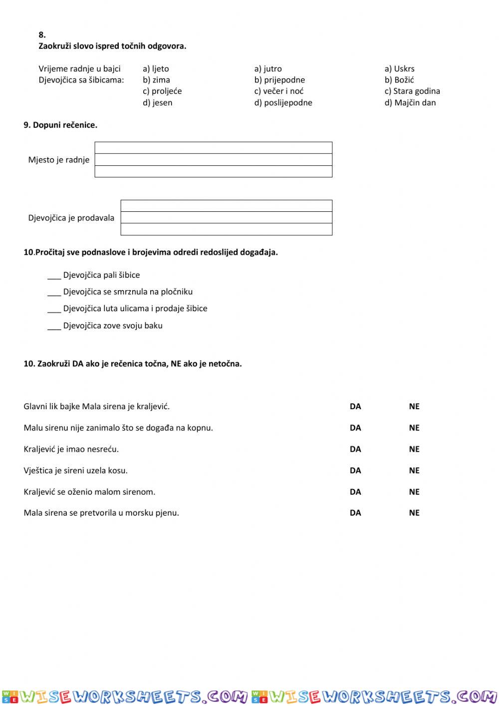 worksheet