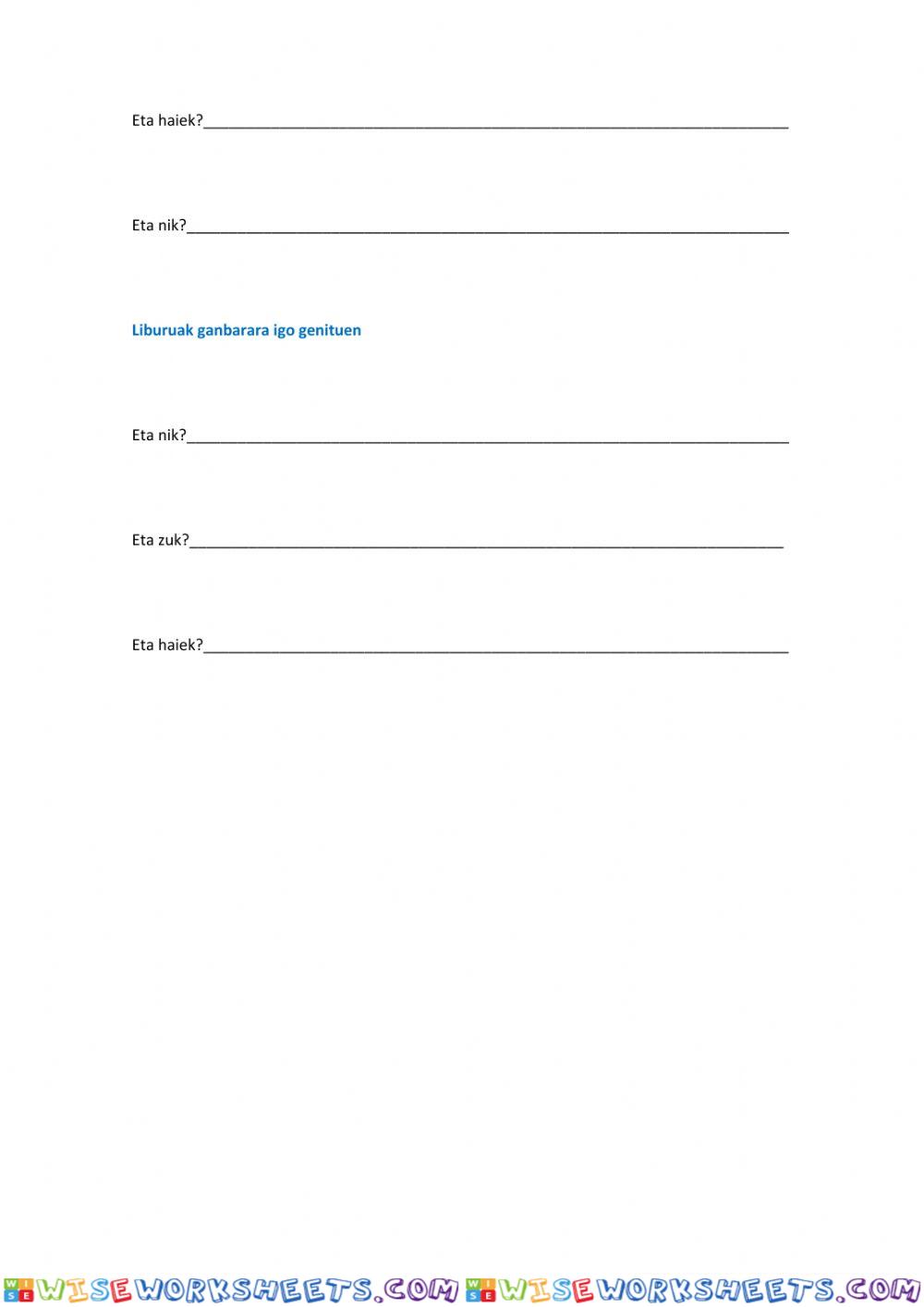 worksheet