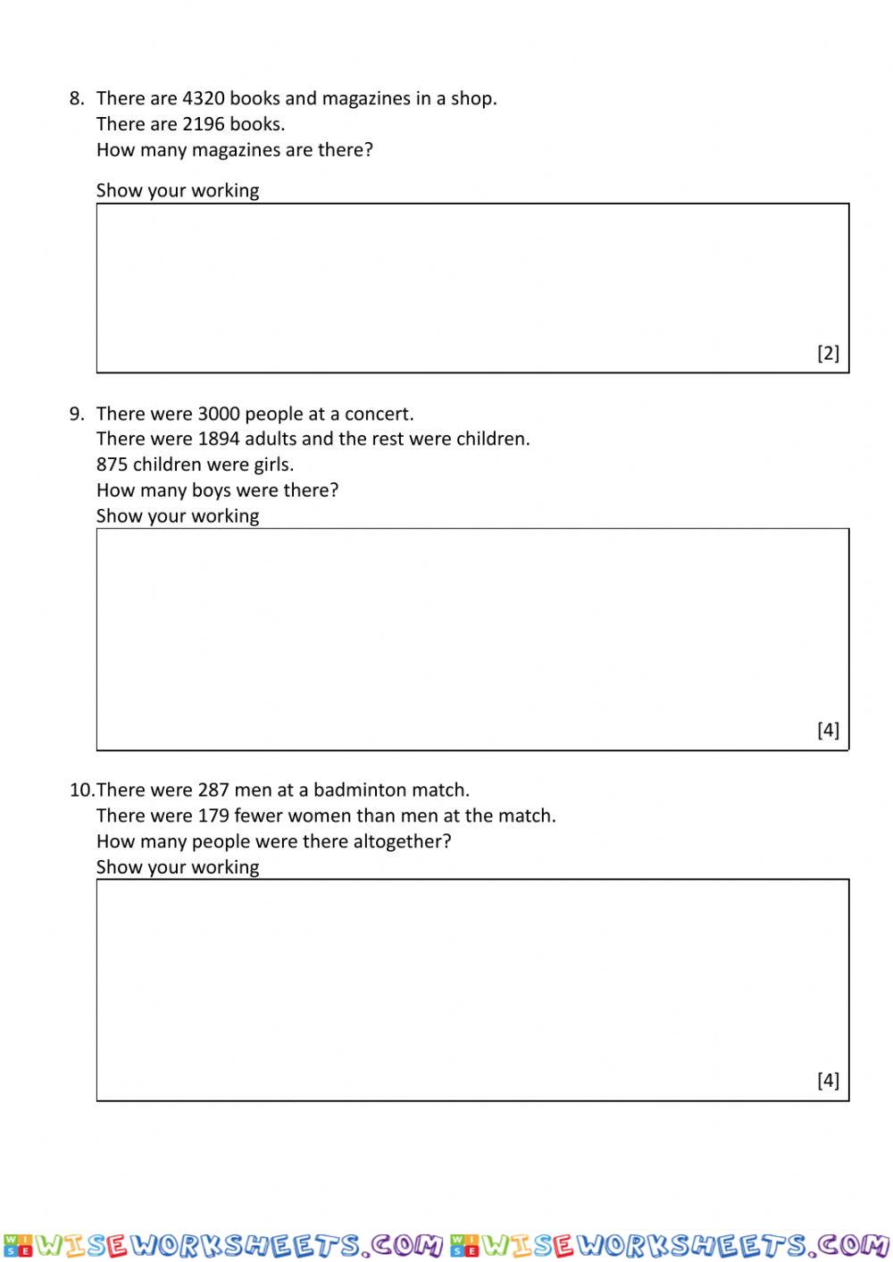 worksheet