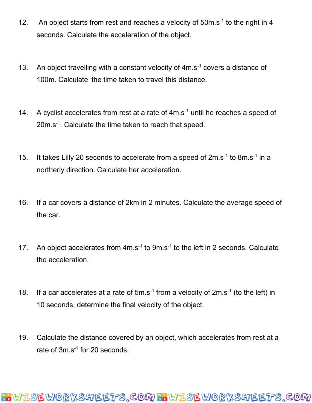 worksheet