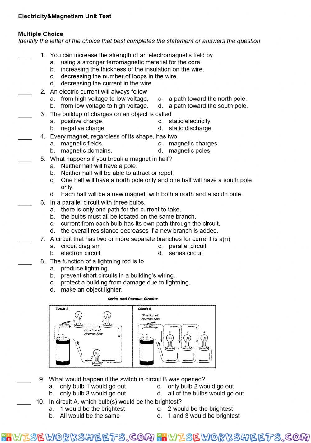 PS-17-Unit Test Page 1