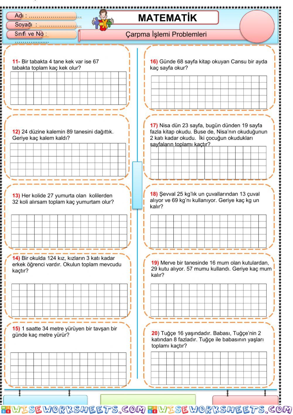 worksheet