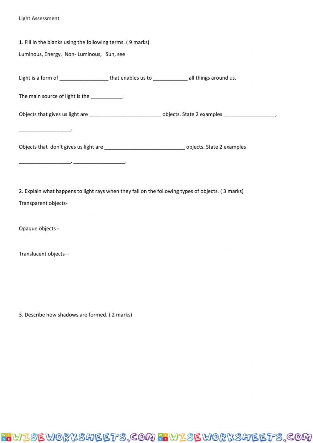 Light Assessment