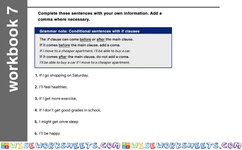 worksheet