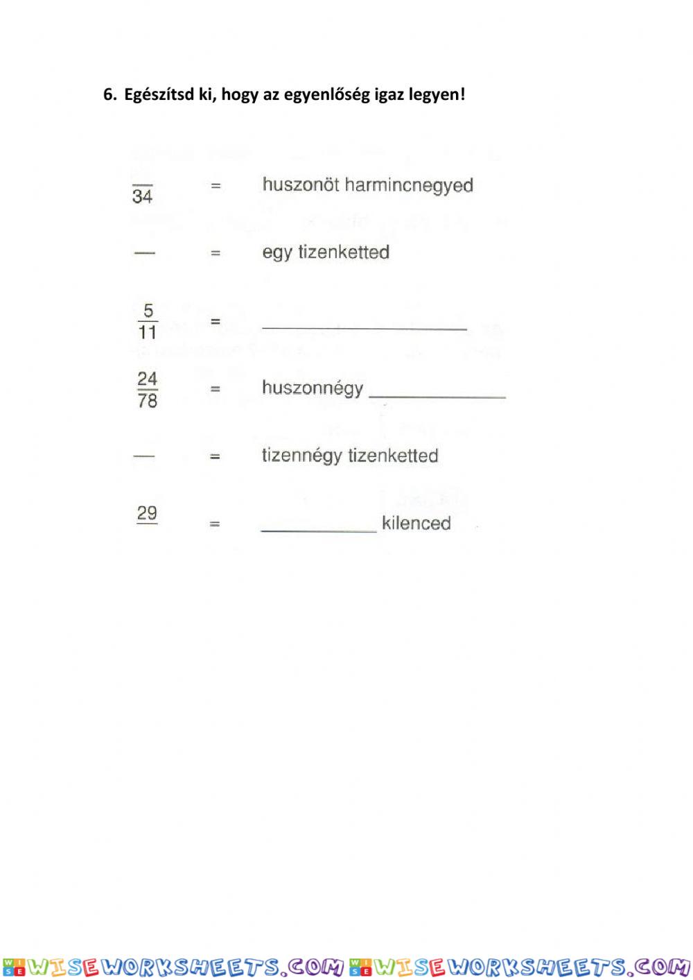 worksheet