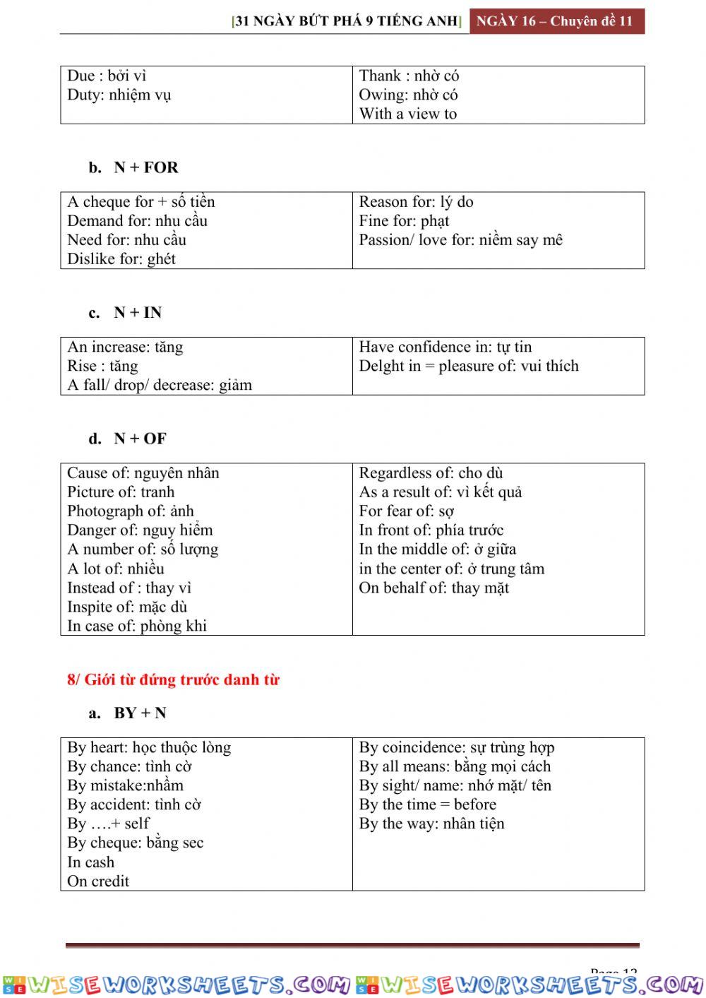 worksheet
