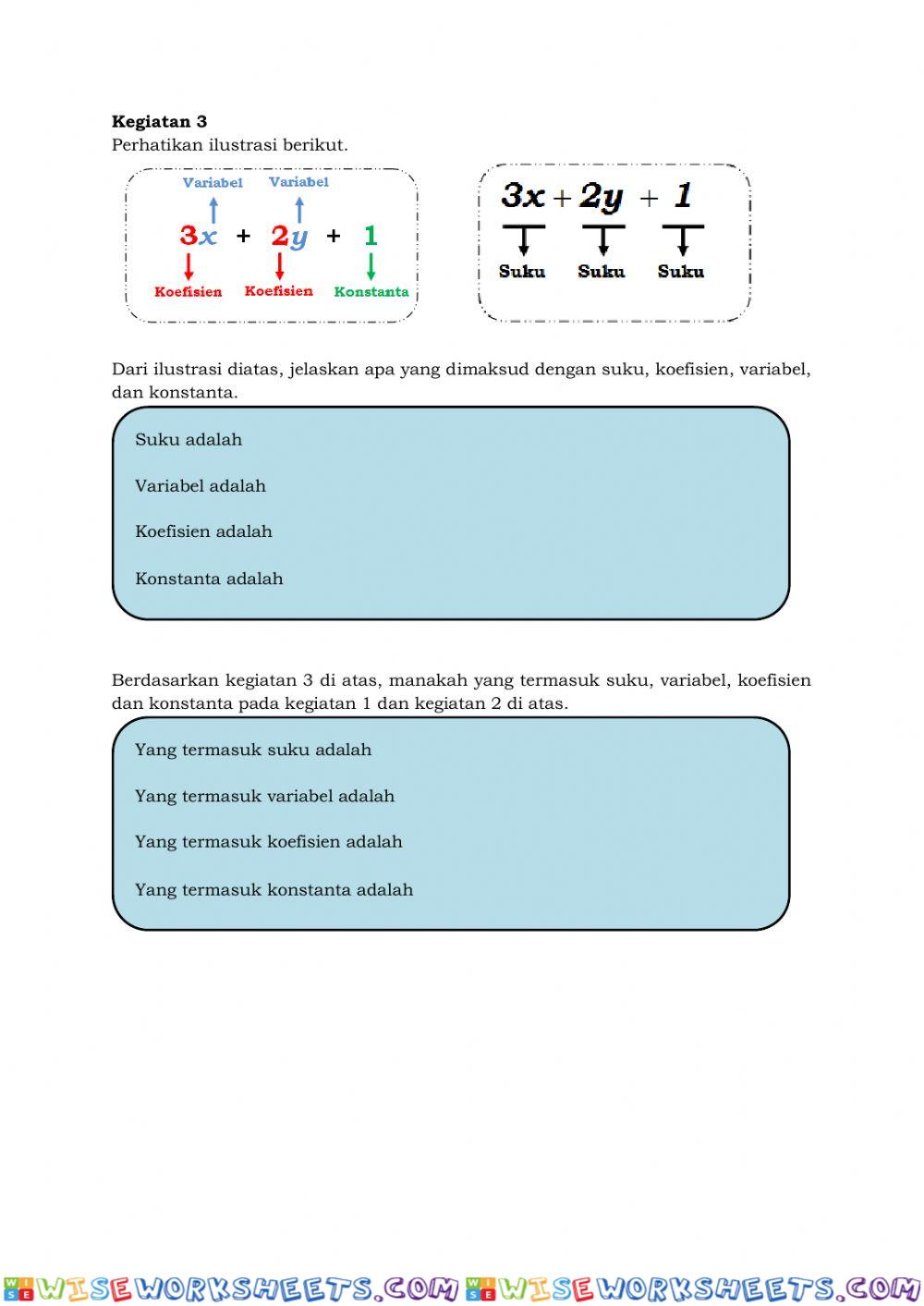 worksheet