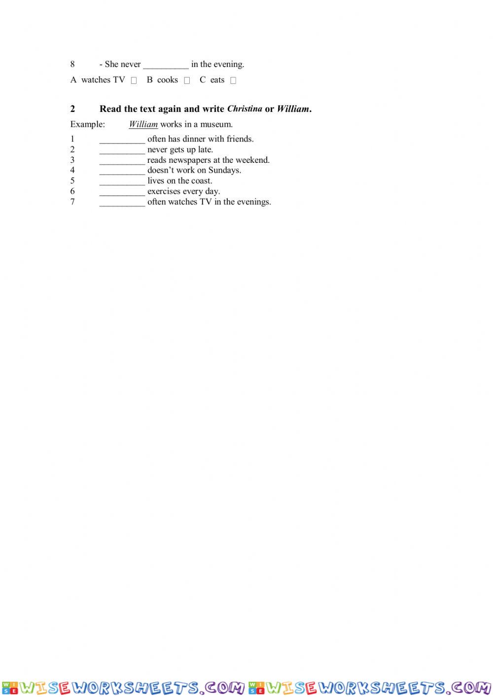 worksheet