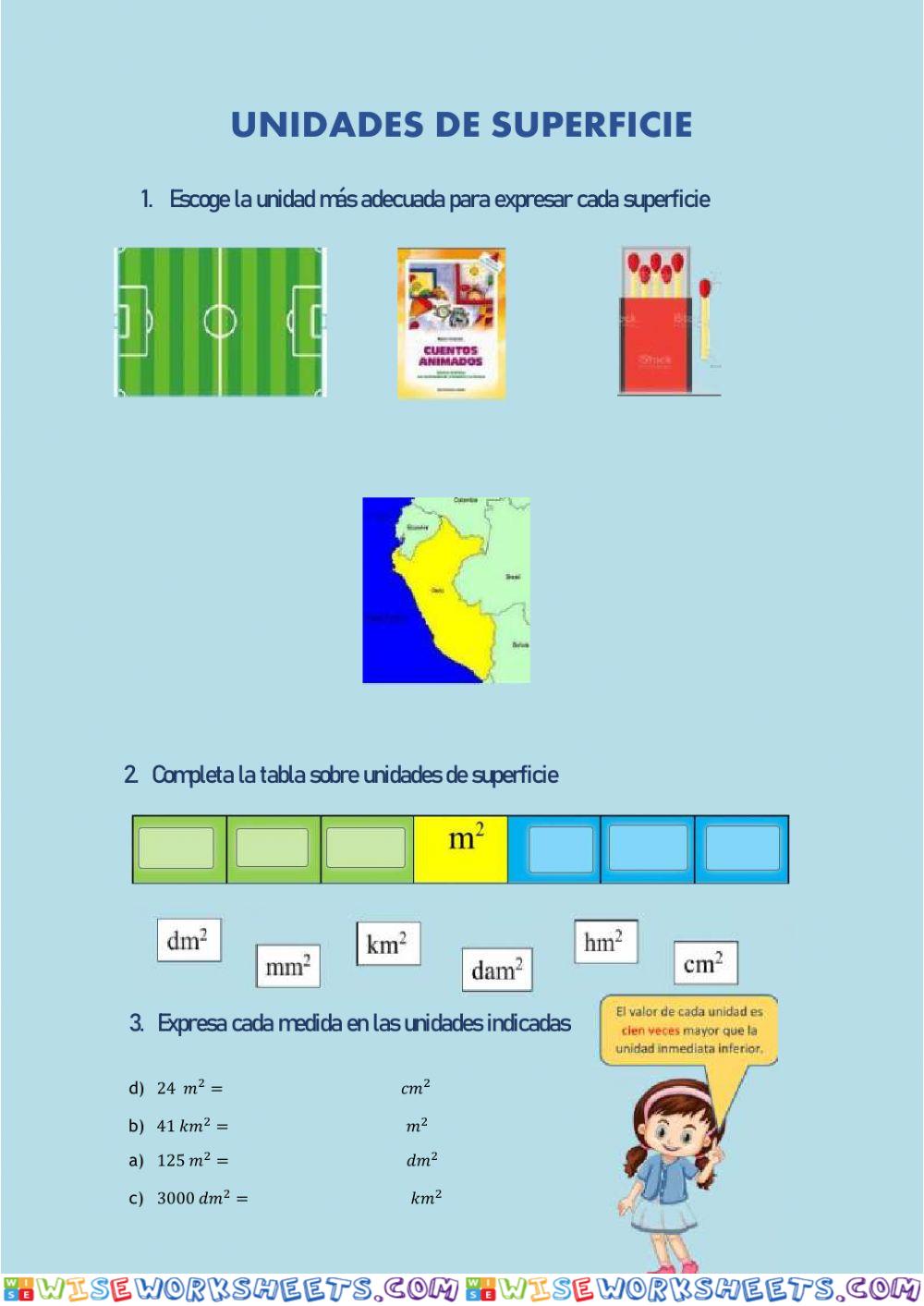 Unidades de superficie