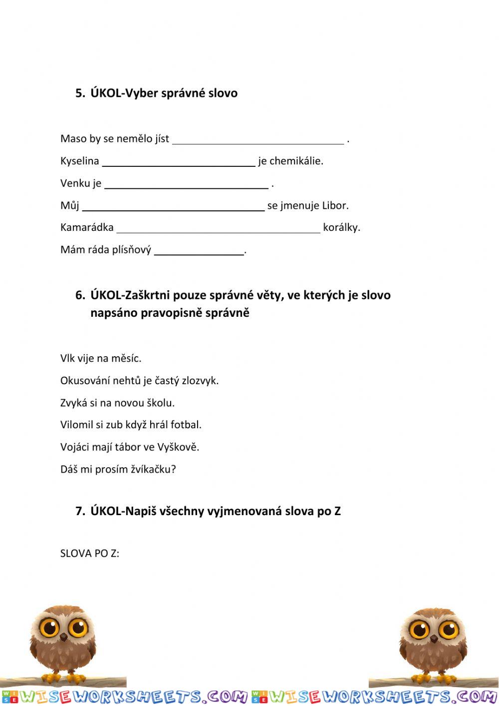 worksheet