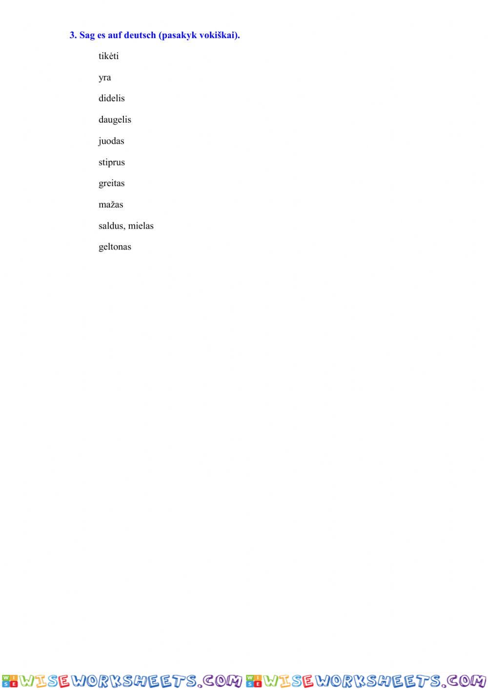 worksheet
