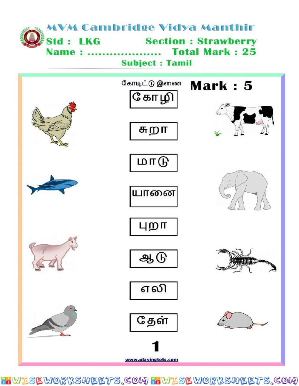 Periodic Test-1 Tamil