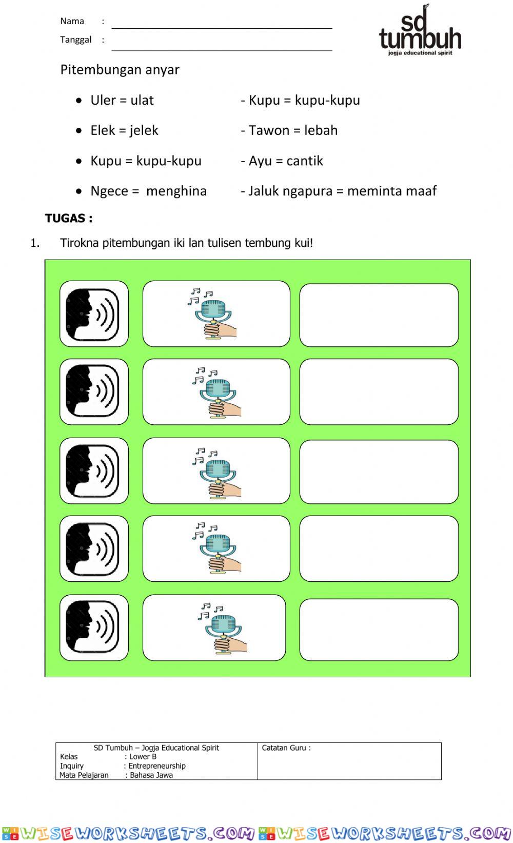 worksheet