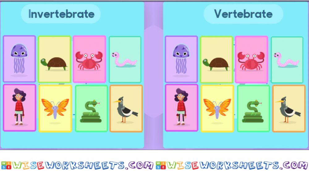 Vertebrates and invertebrate