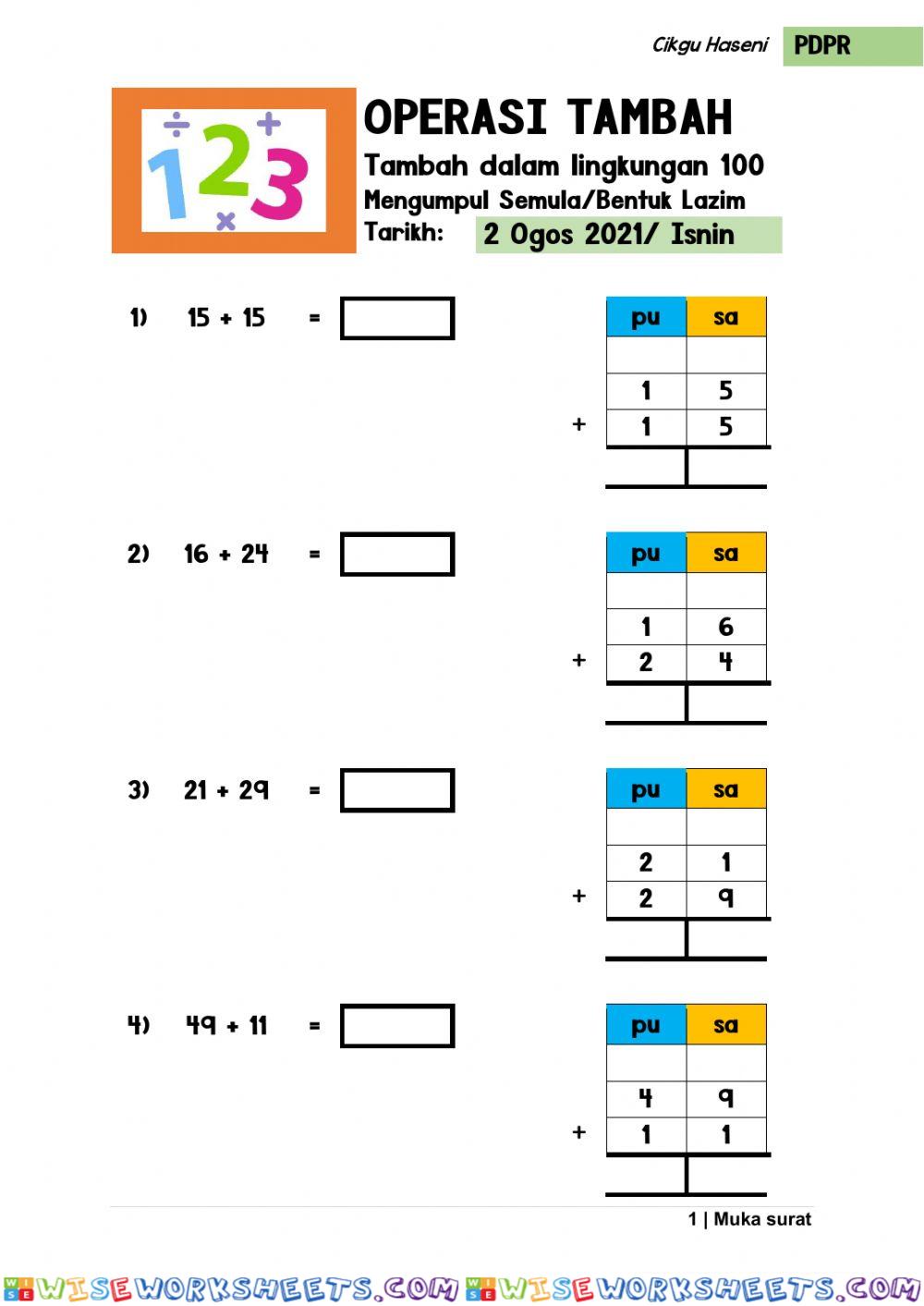 Tambah Lingkungan 100-Mengumpul Semula-Set 3