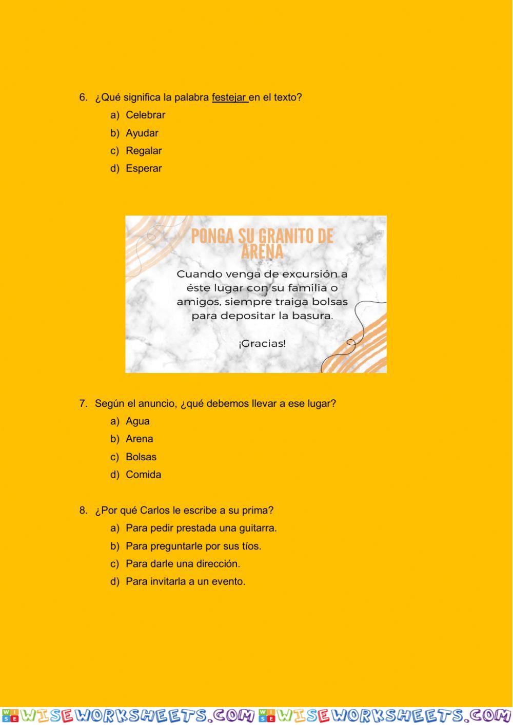 worksheet