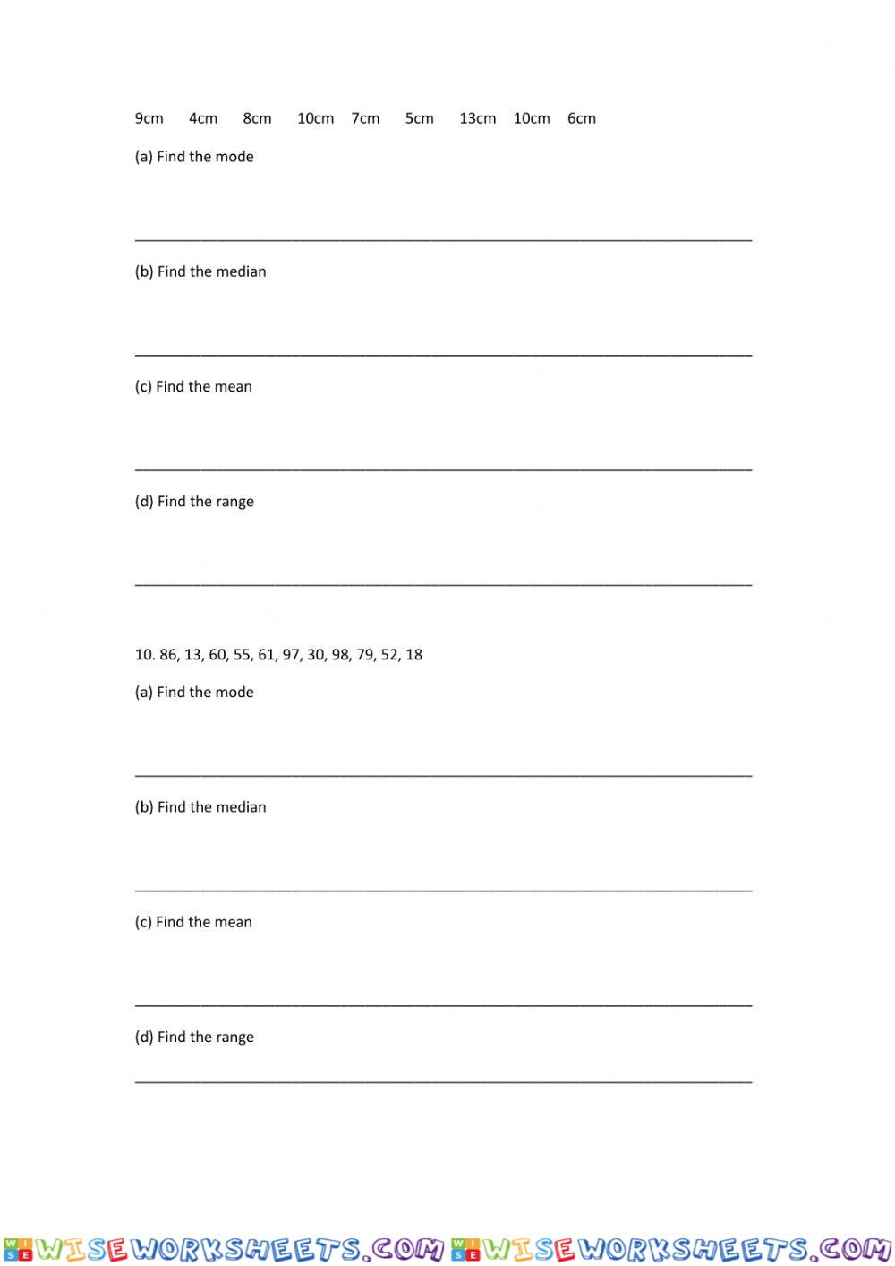 worksheet