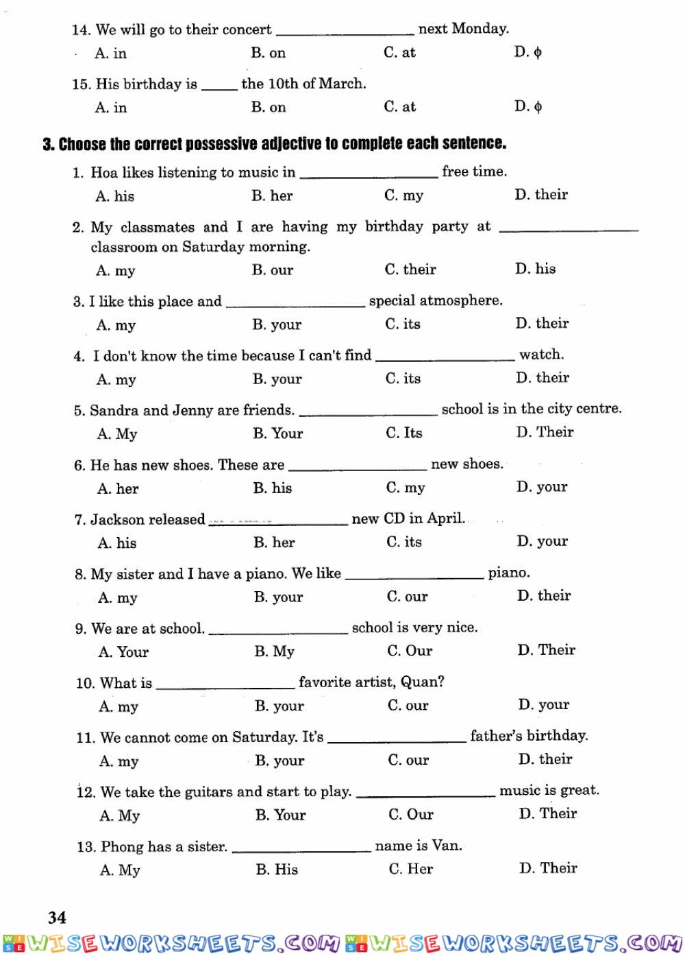 worksheet