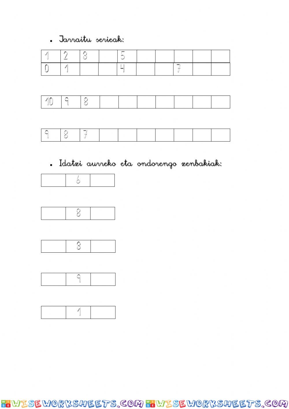 worksheet