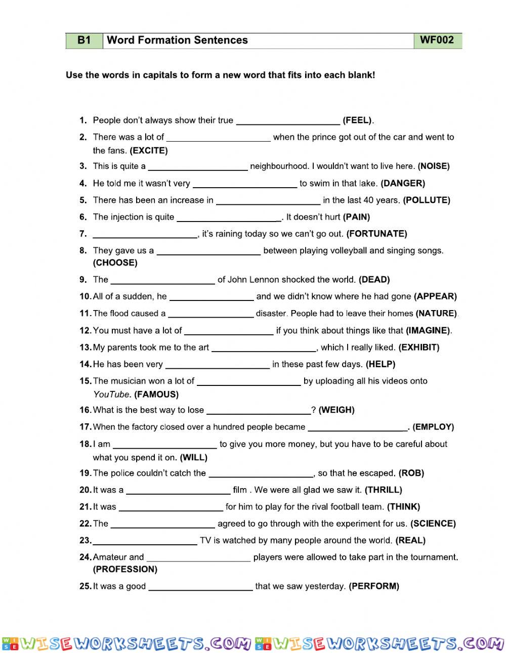 worksheet