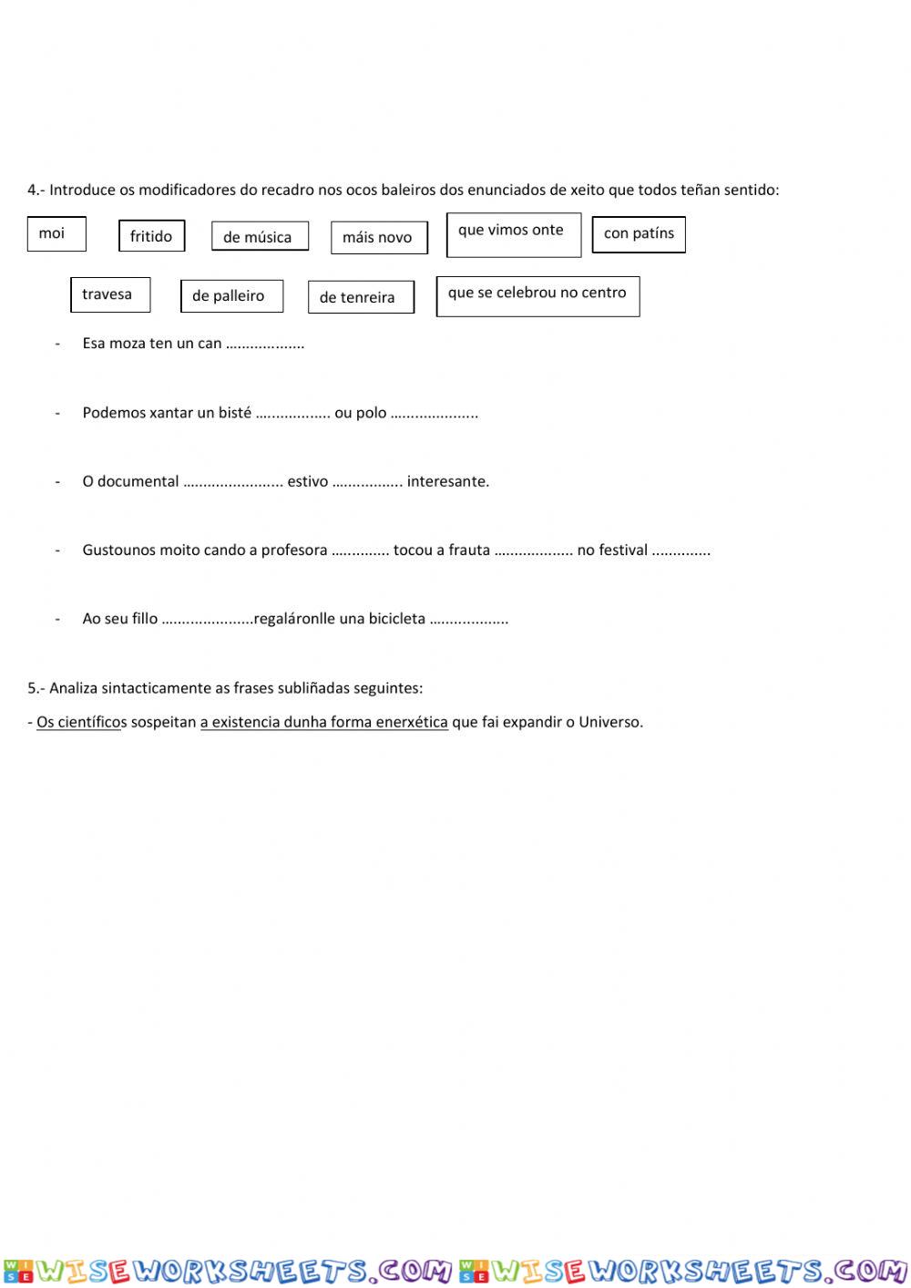 worksheet