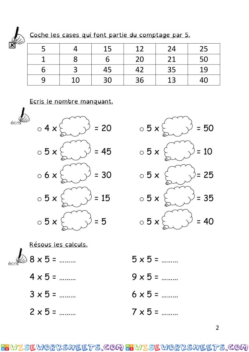 worksheet