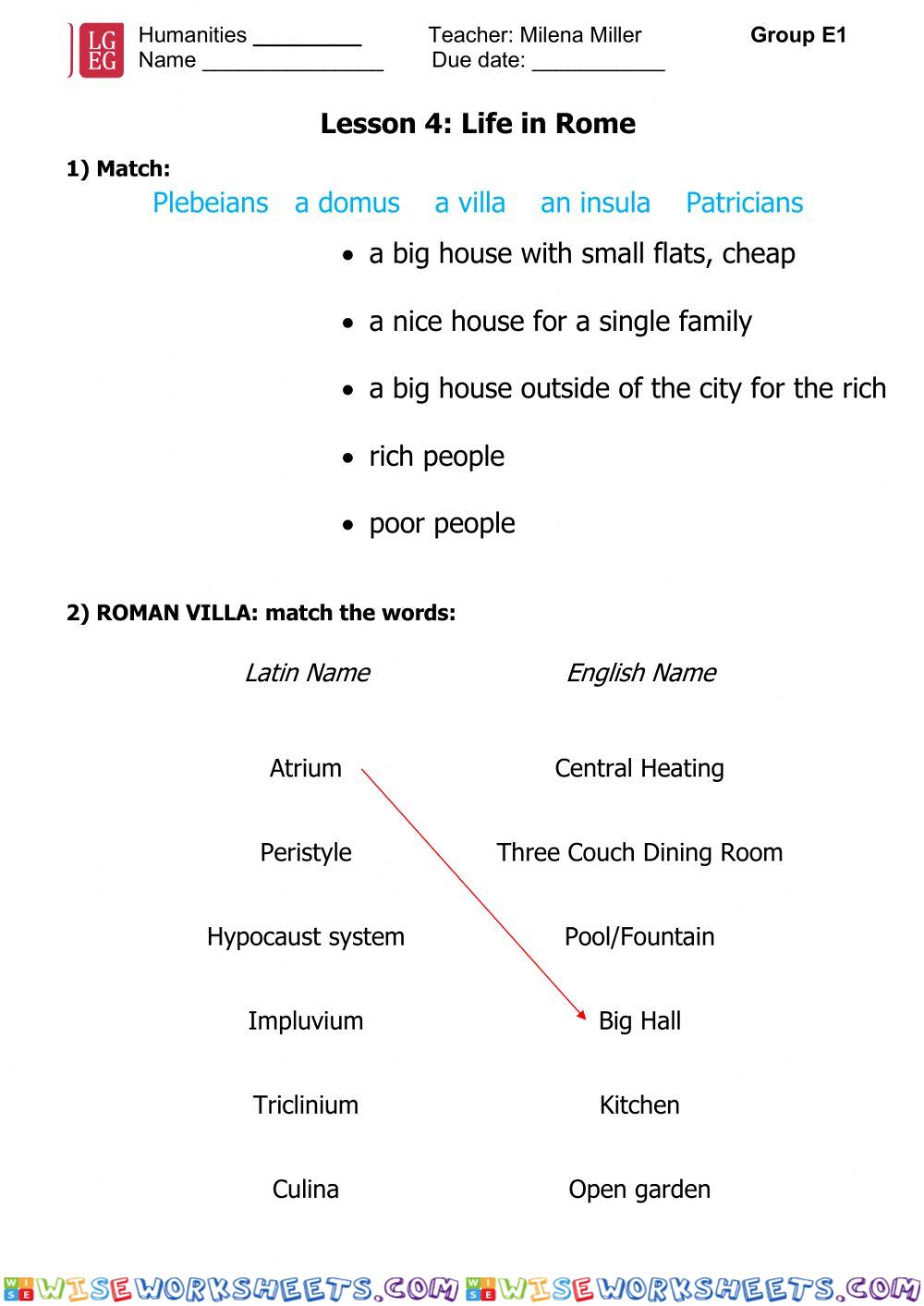 Roman houses