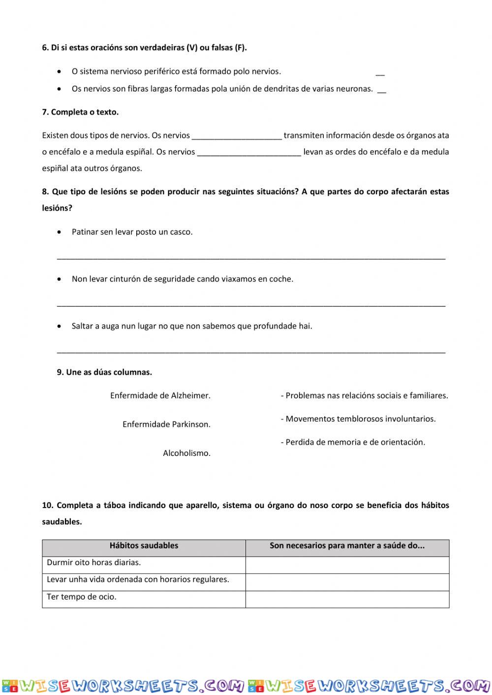 worksheet