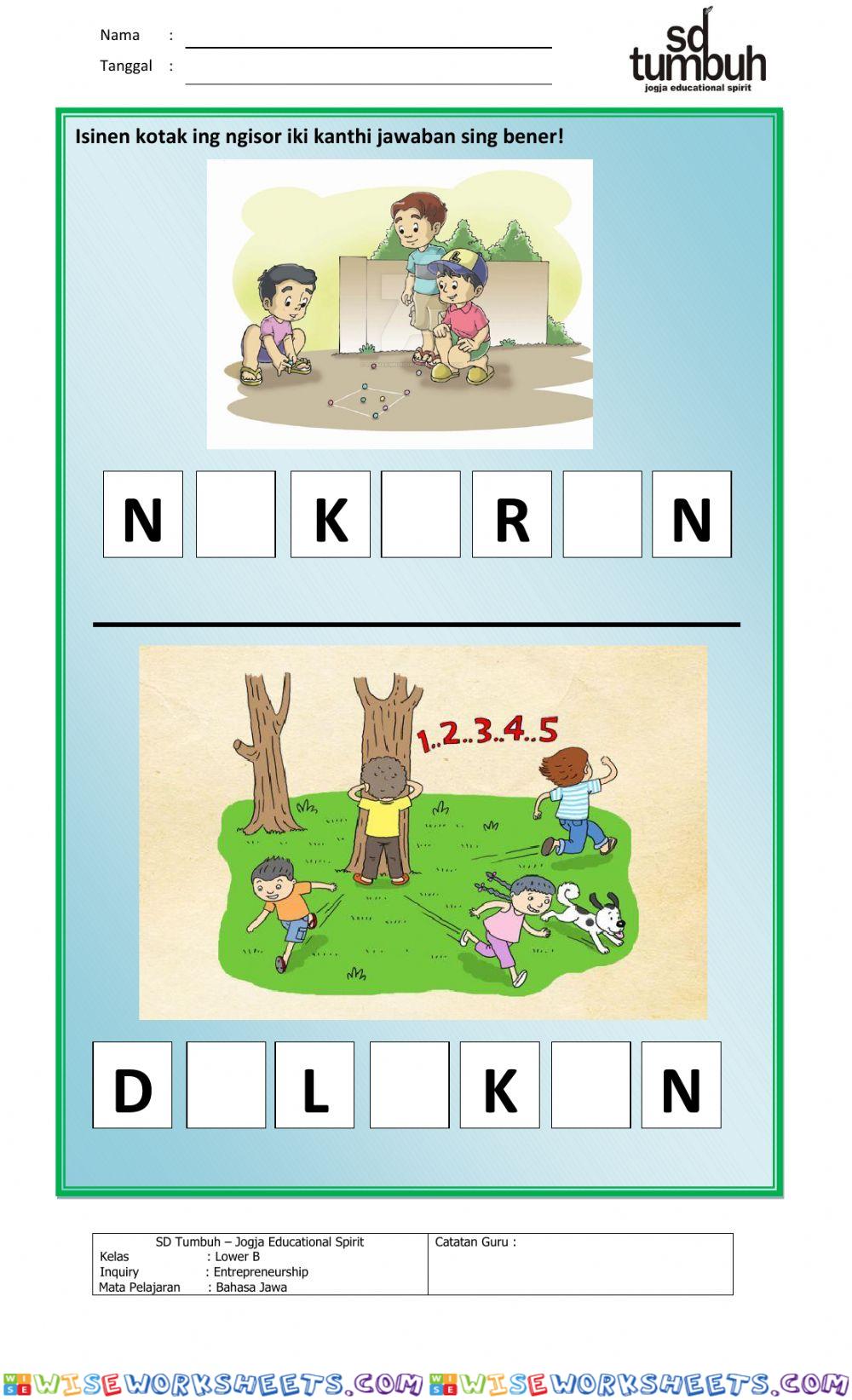 worksheet