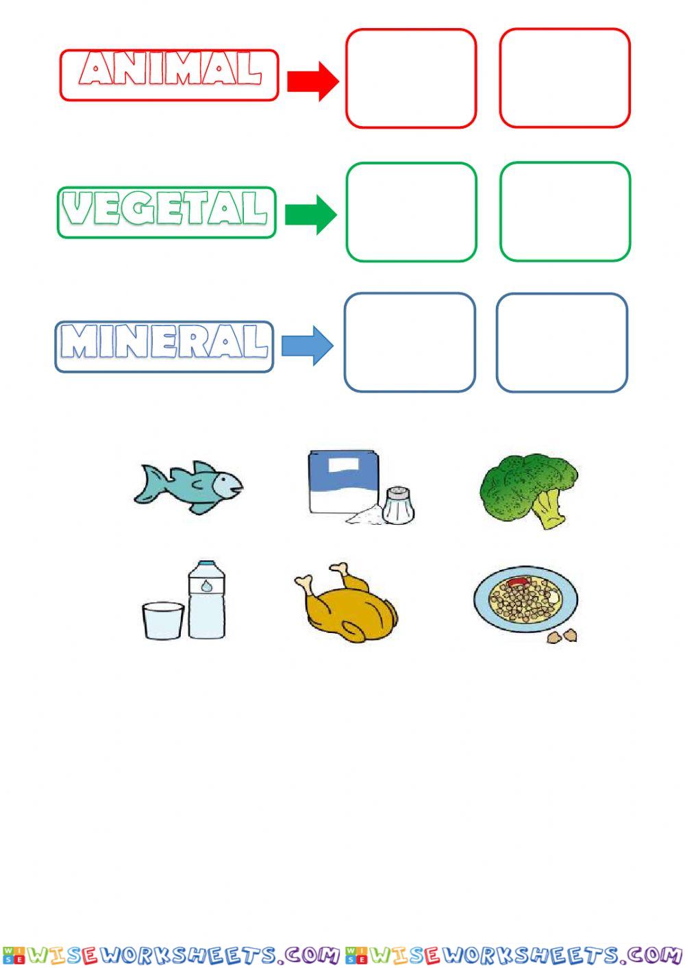 Alimentos y su origen