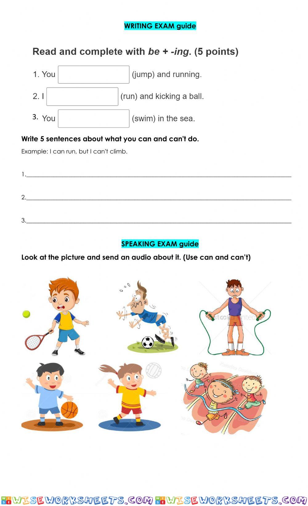 Writing and Speaking guide 2nd grade