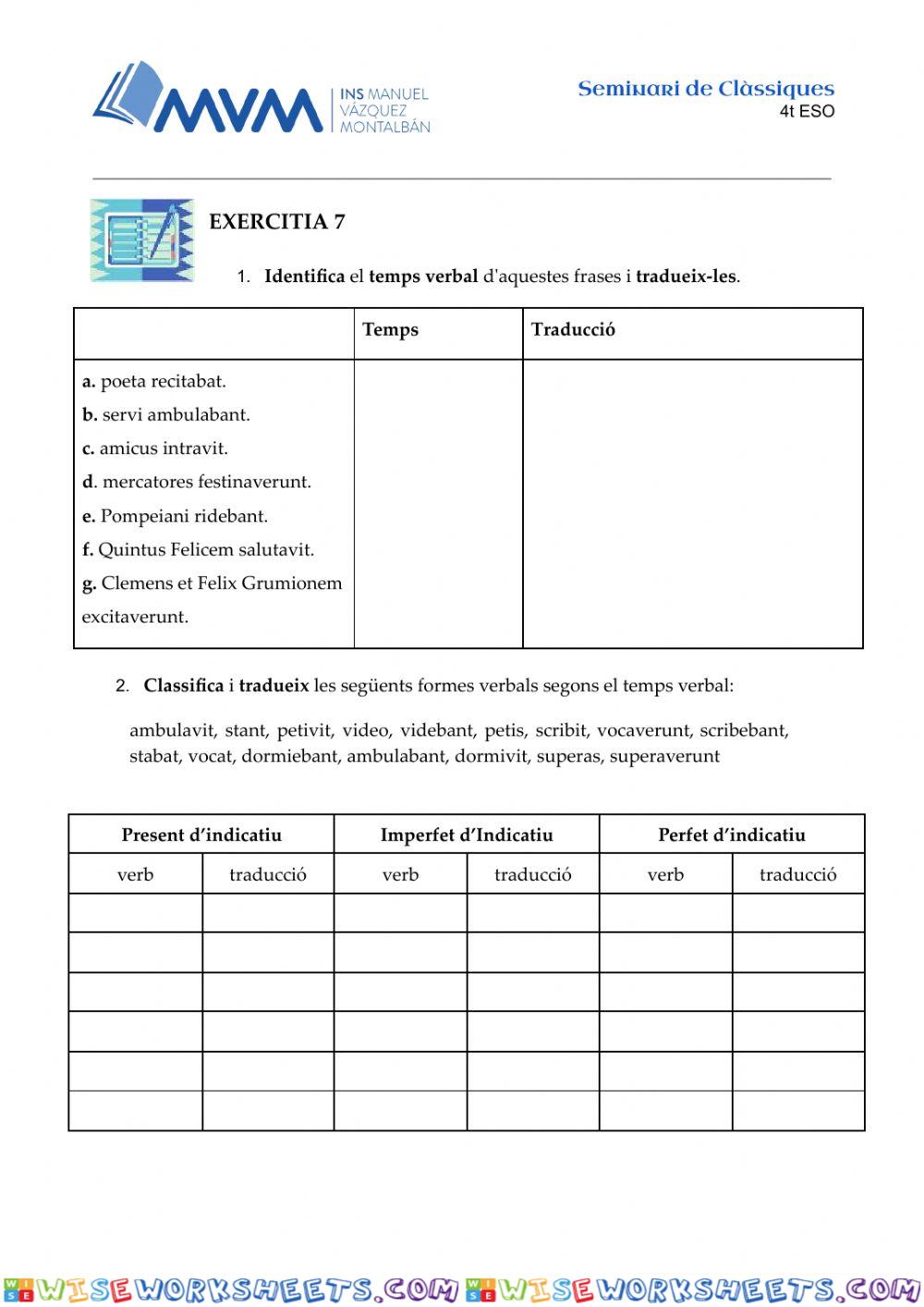 Exercitia 7