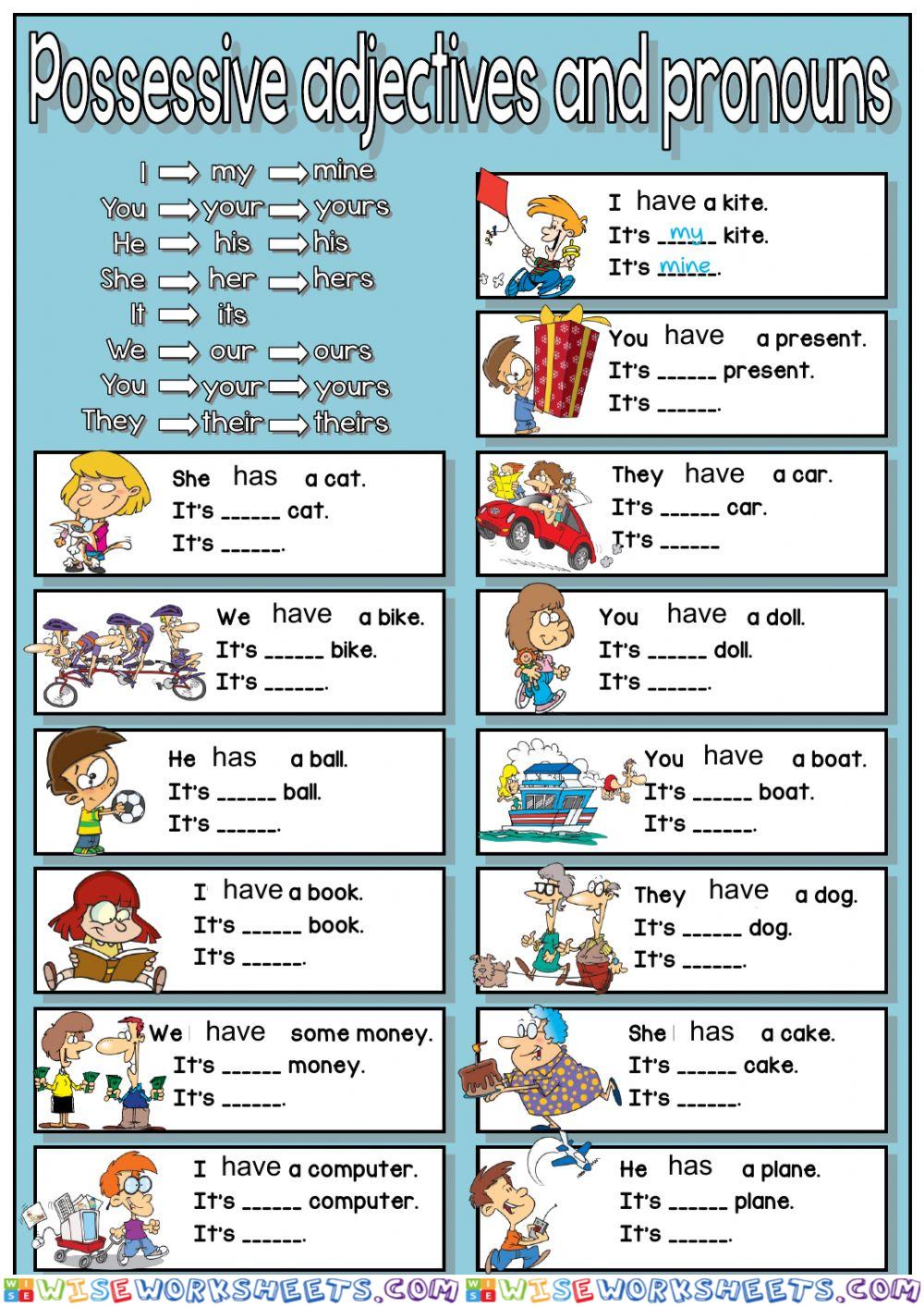 Possessive pronouns