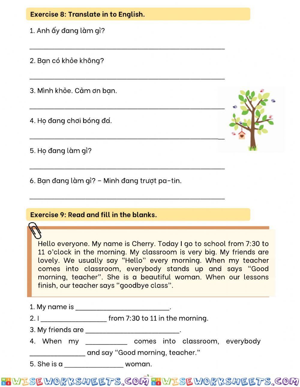 worksheet