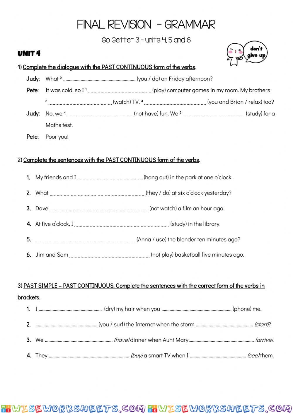 J5 - Final Revision . Grammar 2
