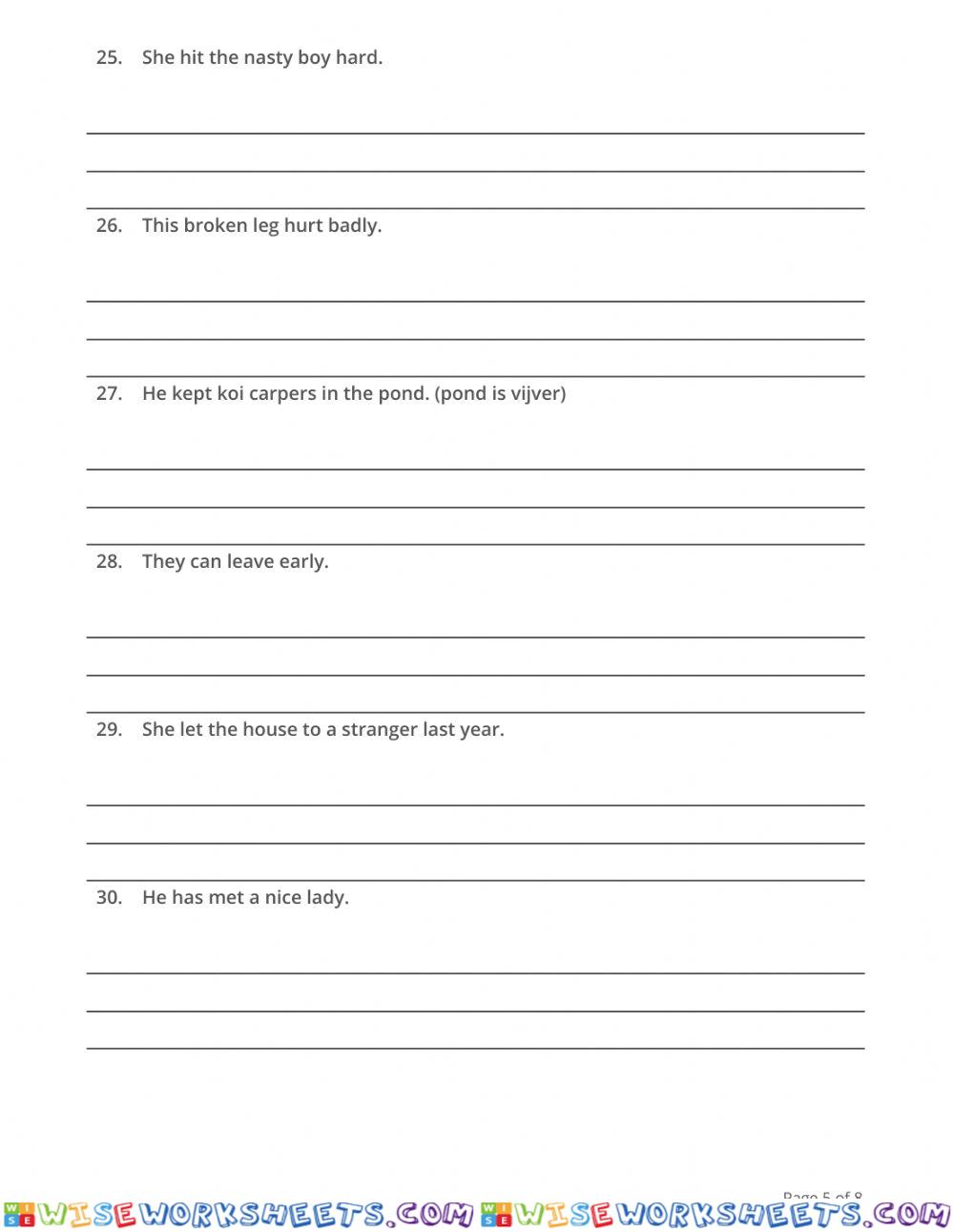 worksheet