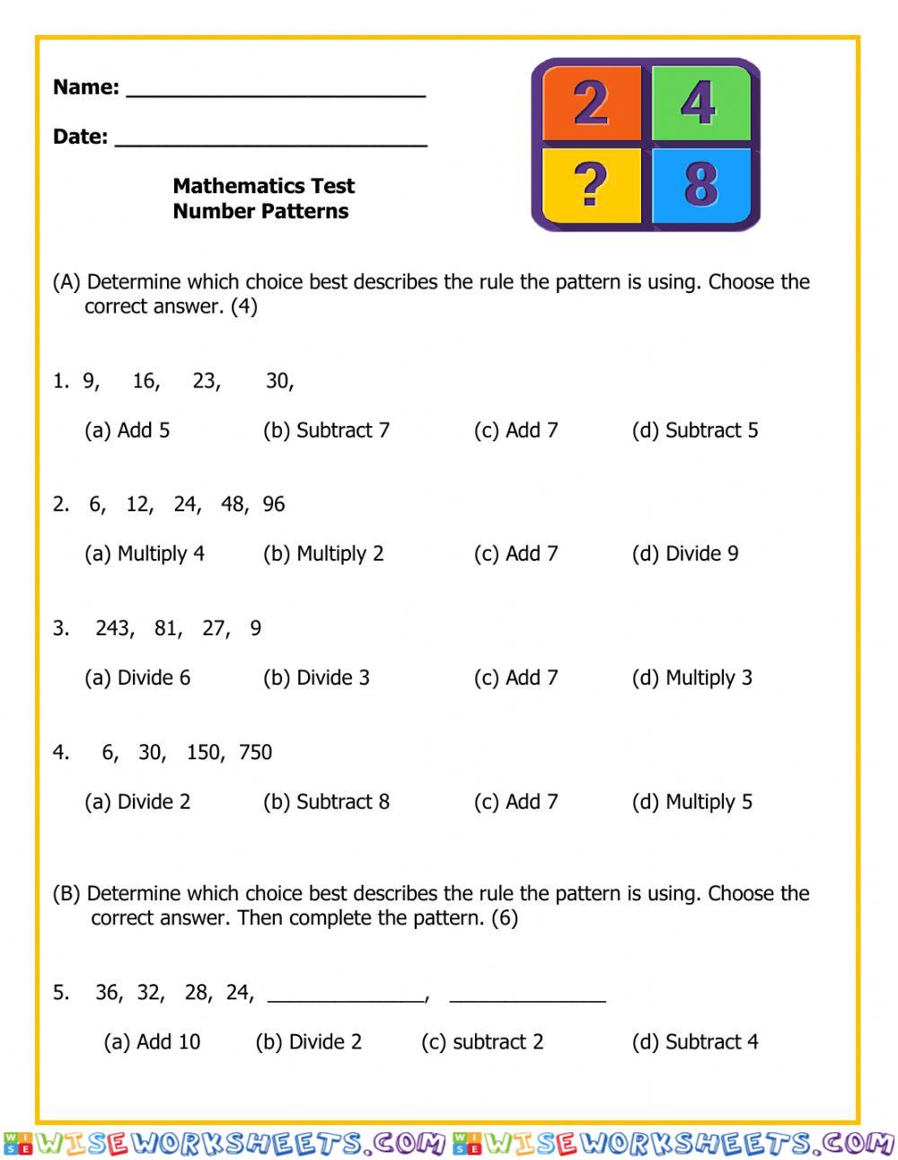 Number Patterns