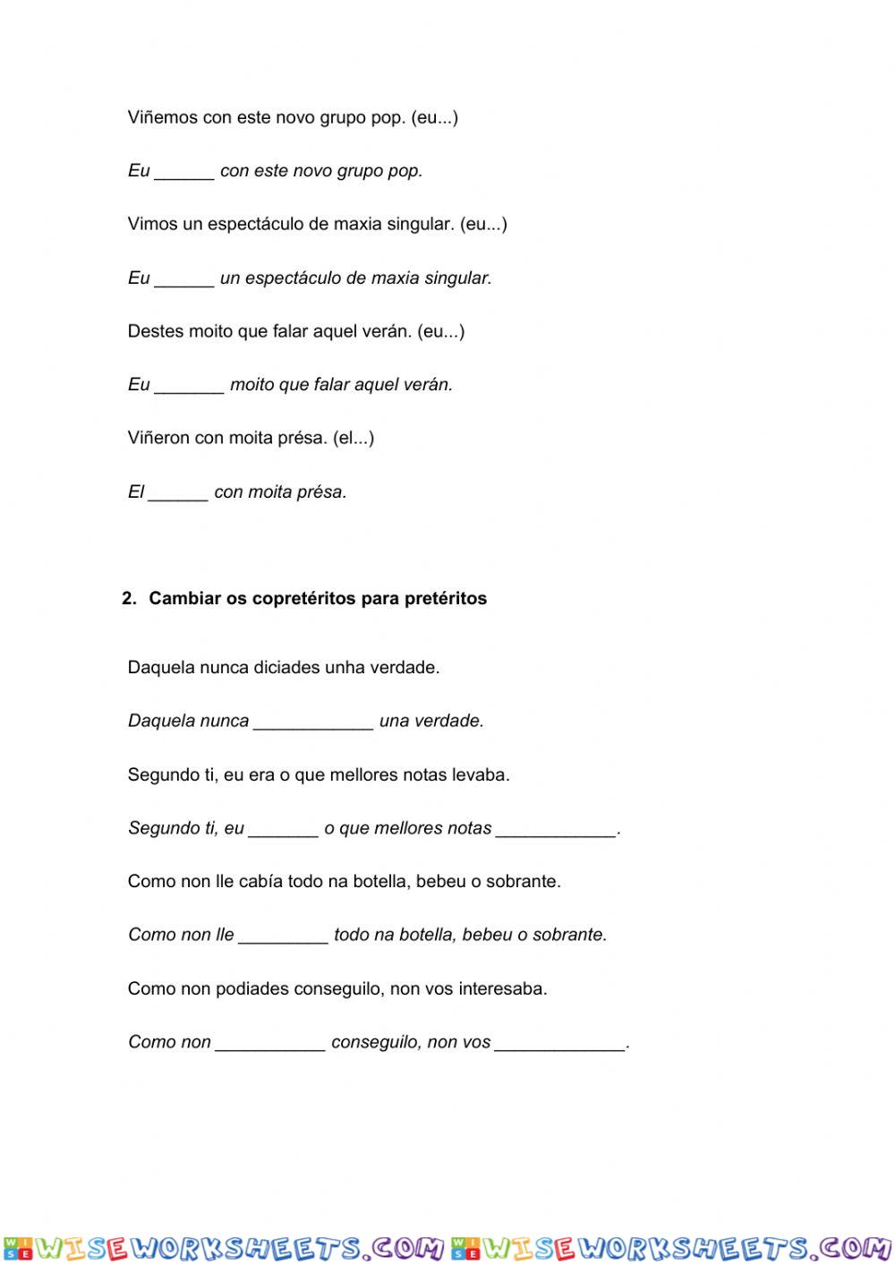 worksheet