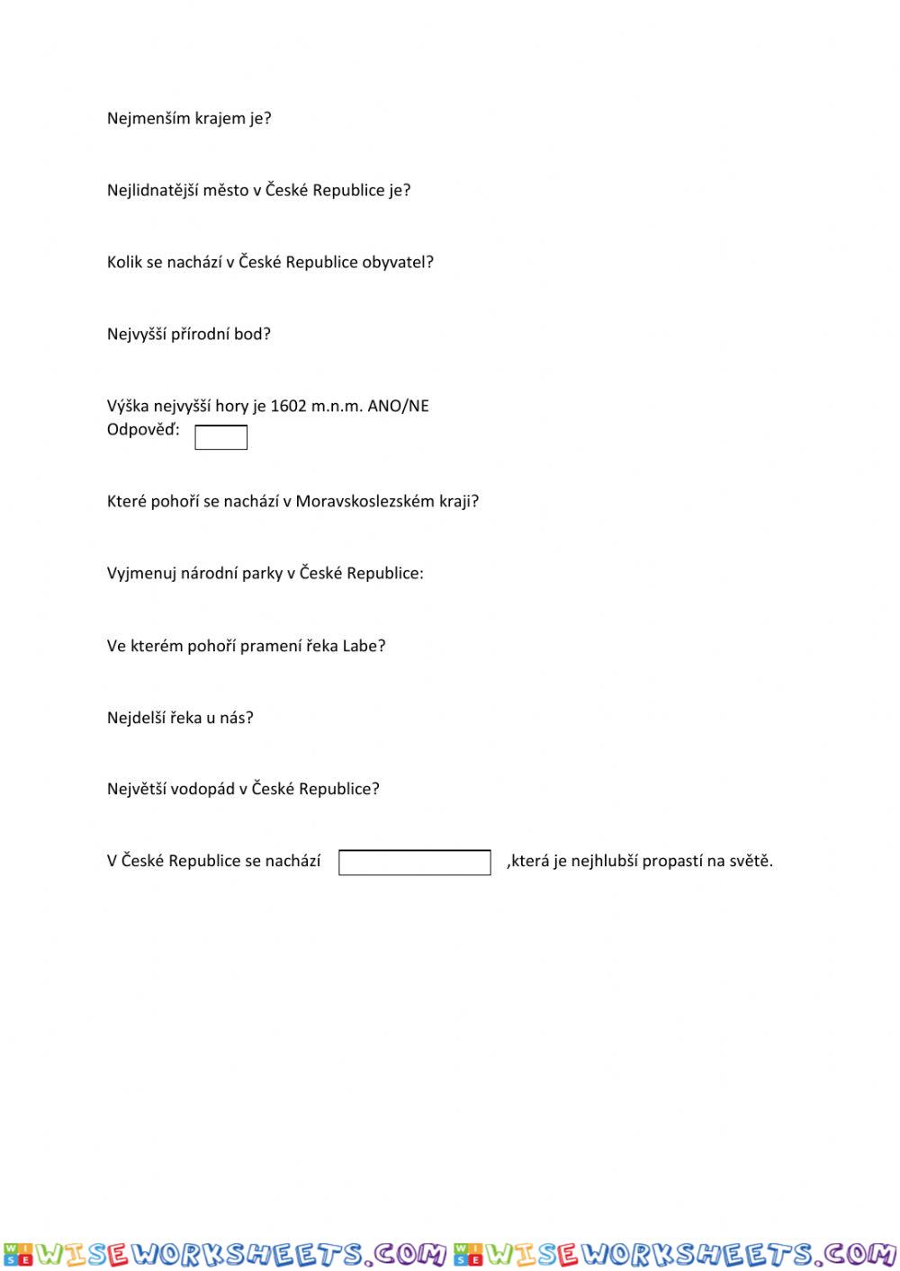 worksheet