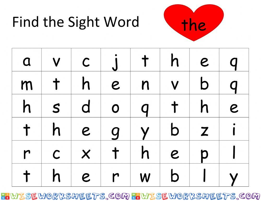 Sight Word: The