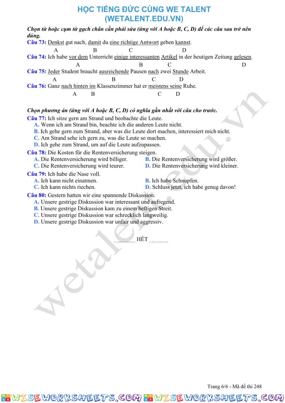 worksheet