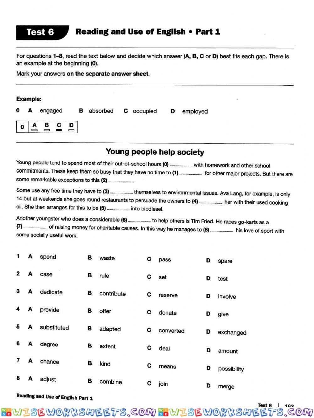 worksheet