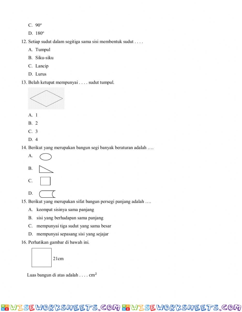 worksheet